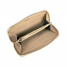 Portefeuille femme 200g beige saffiano