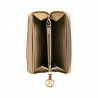 Portefeuille femme 200g beige saffiano