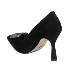 Chaussures élégantes femme 1312 noir antilope