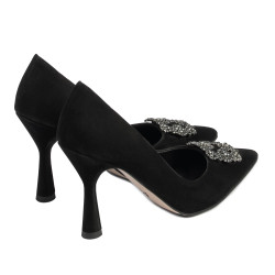 Chaussures élégantes femme 1312 noir antilope