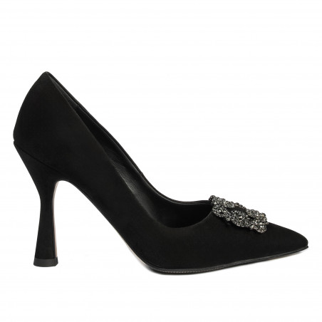 Chaussures élégantes femme 1312 noir antilope