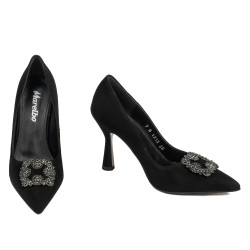 Chaussures élégantes femme 1312 noir antilope