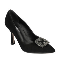 Chaussures élégantes femme 1312 noir antilope