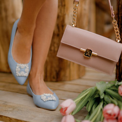 Ballerines femme 1301 bleu bébé