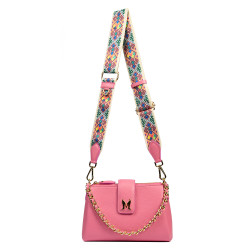 Sac à main femme bandoulière 003g biz rose