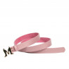 Ceinture femme 41m rose saffiano