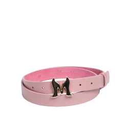 Ceinture femme 41m rose saffiano