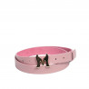 Ceinture femme 41m rose saffiano