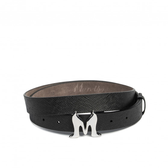 Ceinture femme 41m noir saffiano Ceinture femme 41m noir saffiano