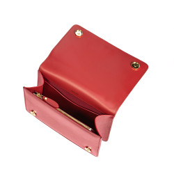 Sac à main femme 010g rouge saffiano