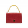 Sac à main femme 010g rouge saffiano