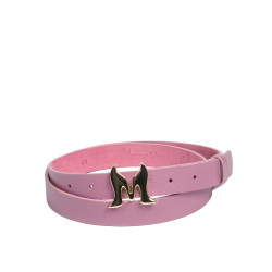 Ceinture femme 41m violet saffiano