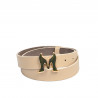Ceinture femme 41m cappuccino saffiano