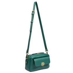 Sac à main pour femme à bandoulière 014g cuir vert clair