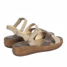 Sandales femme 5102m sable combiné