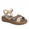 Sandales femme 5102m sable combiné
