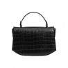 Sac à main femme 023g croco noir