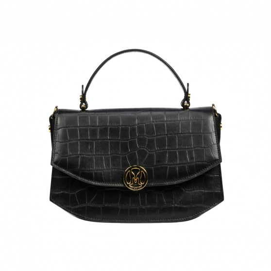 Sac à main femme 023g croco noir Sac à main femme 023g croco noir
