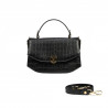 Sac à main femme 023g croco noir