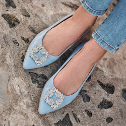 Ballerines femme 1301 bleu bébé