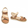 Sandales femme 5103 poudre combiné