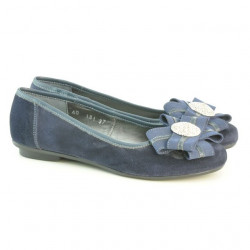 Ballerines femme 181 velours indigo