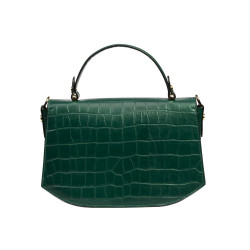 Sac à main femme 023g croco vert