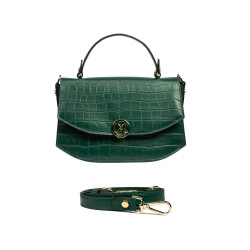 Sac à main femme 023g croco vert