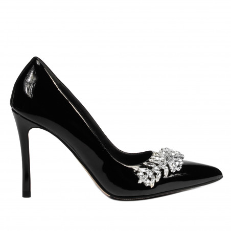Chaussures élégantes femme 1300 vernis noir