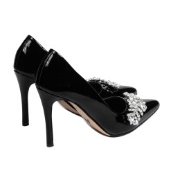 Chaussures élégantes femme 1300 vernis noir