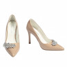 Chaussures élégantes femme 1300 vernis camel
