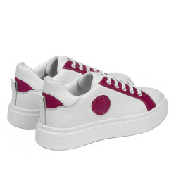 Chaussures de sport femme 6073 blanc+fuchsia