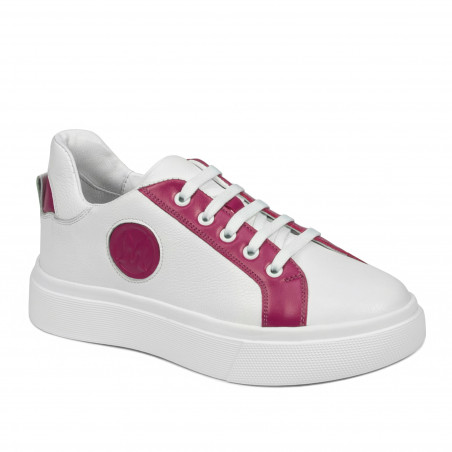 Chaussures de sport femme 6073 blanc+fuchsia