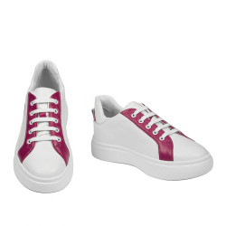 Chaussures de sport femme 6073 blanc+fuchsia