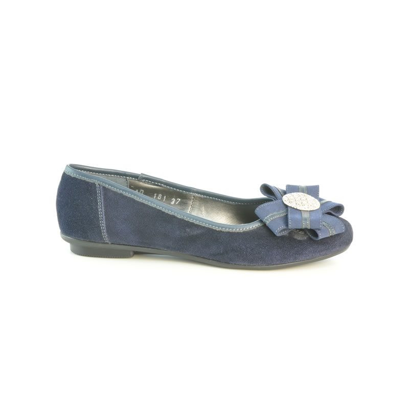 Ballerines femme 181 velours indigo