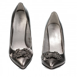 Chaussures élégantes femme 1279 argent nacré
