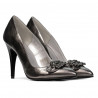 Chaussures élégantes femme 1279 argent nacré