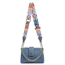 Sac à main femme bandoulière 003g bleu