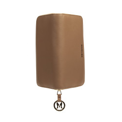 Portefeuille femme 200g cappuccino saffiano