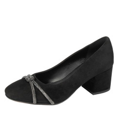 Chaussures élégantes femme 1336 noir antilope