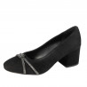 Chaussures élégantes femme 1336 noir antilope