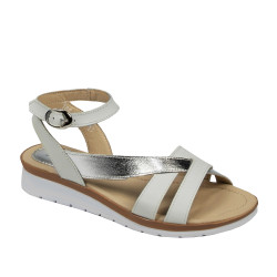Sandales femme 5060 blanc combiné