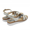 Sandales femme 5060 blanc combiné