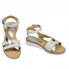 Sandales femme 5060 blanc combiné
