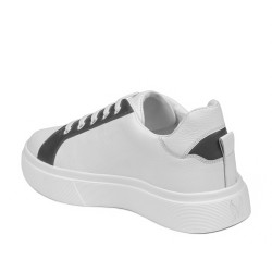 Baskets femme 6073 blanc+gris