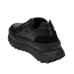 Baskets femme 6074 noir combiné