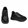 Baskets femme 6074 noir combiné