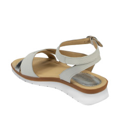 Sandales femme 5060 blanc combiné