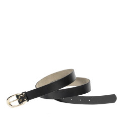 Ceinture femme 35m noir brillant