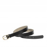 Ceinture femme 35m noir brillant